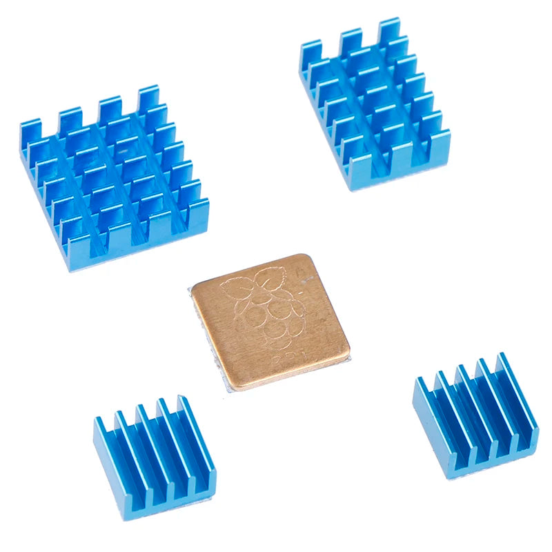 5pcs/set For Raspberry Pi Heatsink Kit Copper Aluminum Heatsink Cooling Cooler For Raspberry Pi 3 Pi 2 Pi 4 Model B+