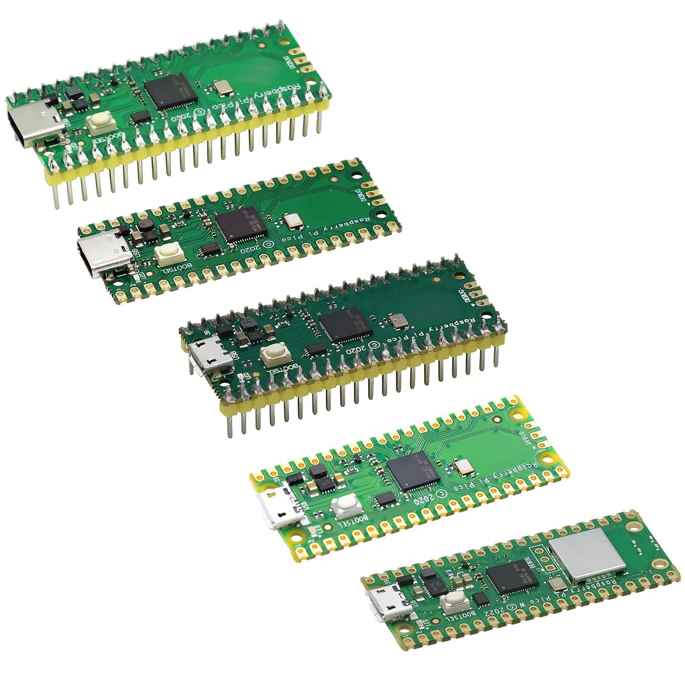 Official Raspberry Pi Pico Board RP2040 Dual-Core 264KB ARM Low-Power Microcomputers High-Performance Cortex-M0+ Processor