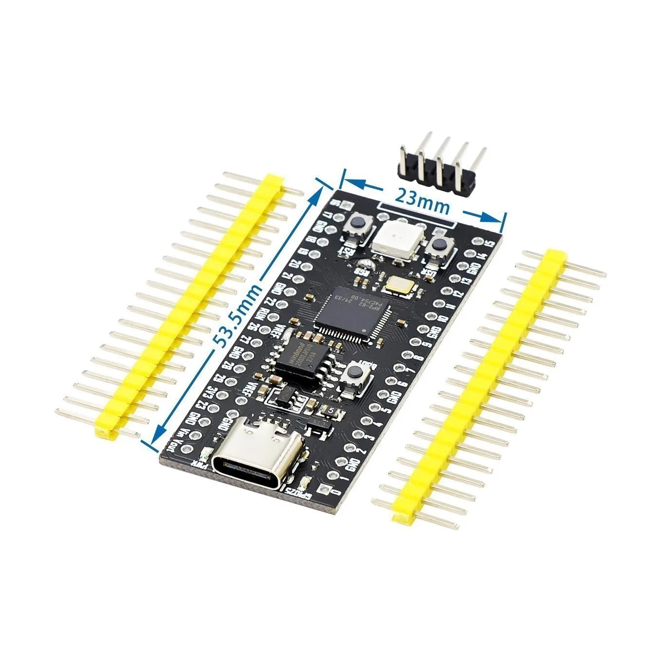 Official Raspberry Pi Pico Board RP2040 Dual-Core 264KB ARM Low-Power Microcomputers High-Performance Cortex-M0+ Processor