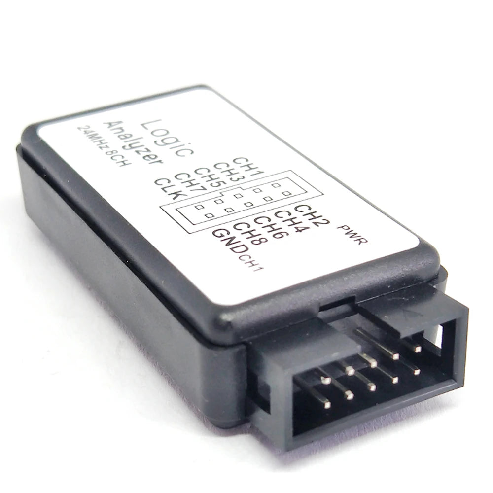 USB Logic Analyzer 24M 8CH Microcontroller ARM FPGA Debug Tool 24MHz, 16MHz, 12MHz, 8MHz, 4MHz, 2MHz
