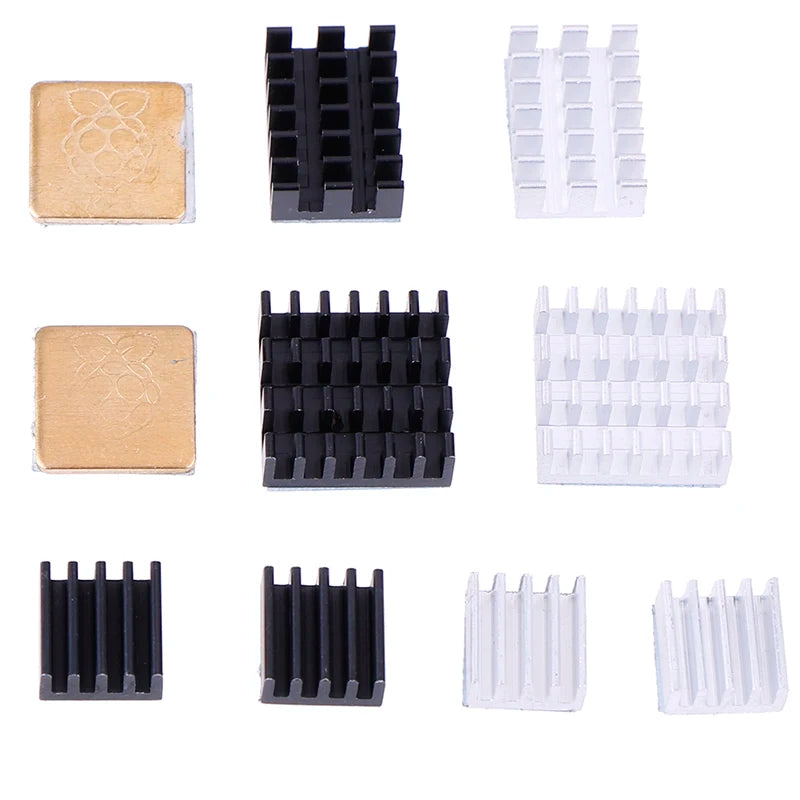 5pcs/set For Raspberry Pi Heatsink Kit Copper Aluminum Heatsink Cooling Cooler For Raspberry Pi 3 Pi 2 Pi 4 Model B+