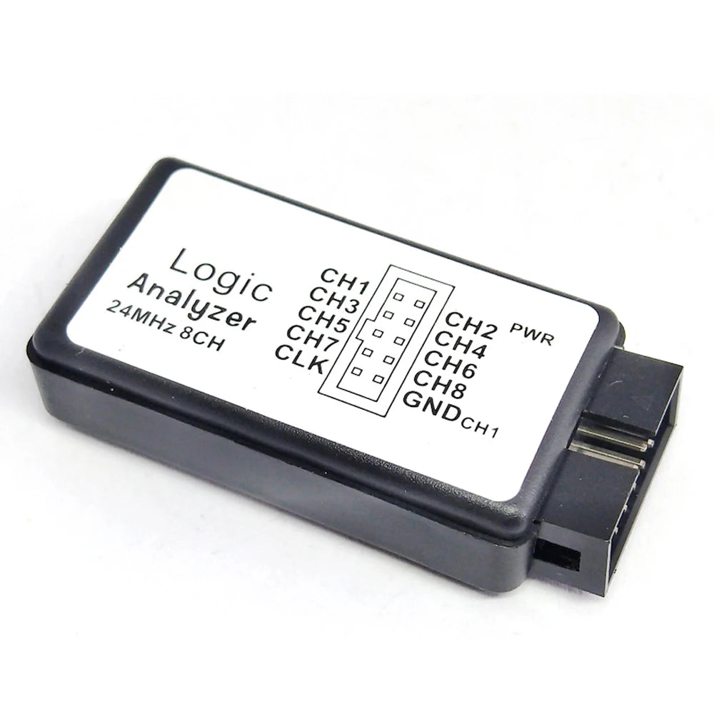 USB Logic Analyzer 24M 8CH Microcontroller ARM FPGA Debug Tool 24MHz, 16MHz, 12MHz, 8MHz, 4MHz, 2MHz