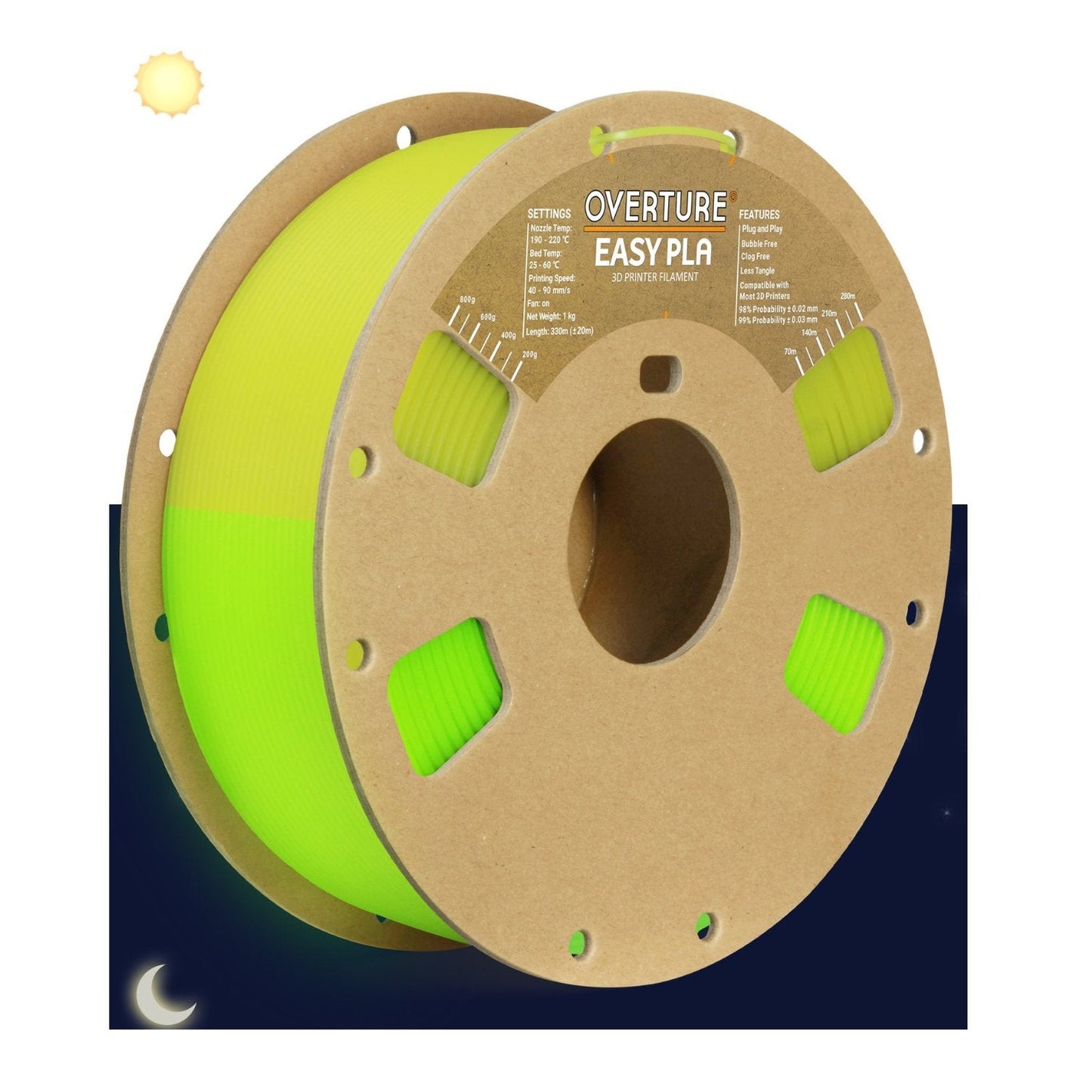 Studio Glow PLA 3D Printer Filament 1.75mm