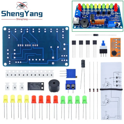 TZT CD4060 SMD Music Lantern Circuit Welding Kit Dream Light Electronic DIY Skill Training In-line SMD Welding