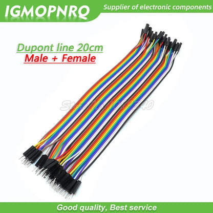 40 / 120pcs 40PIN 20CM Dupont Line Male to Male + Female  and Female to Female Jumper Dupont Wire Cable For Arduino DIY KIT