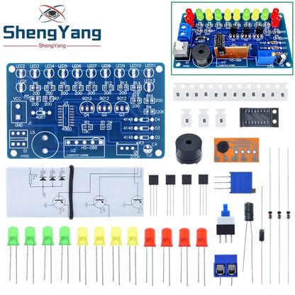 TZT CD4060 SMD Music Lantern Circuit Welding Kit Dream Light Electronic DIY Skill Training In-line SMD Welding