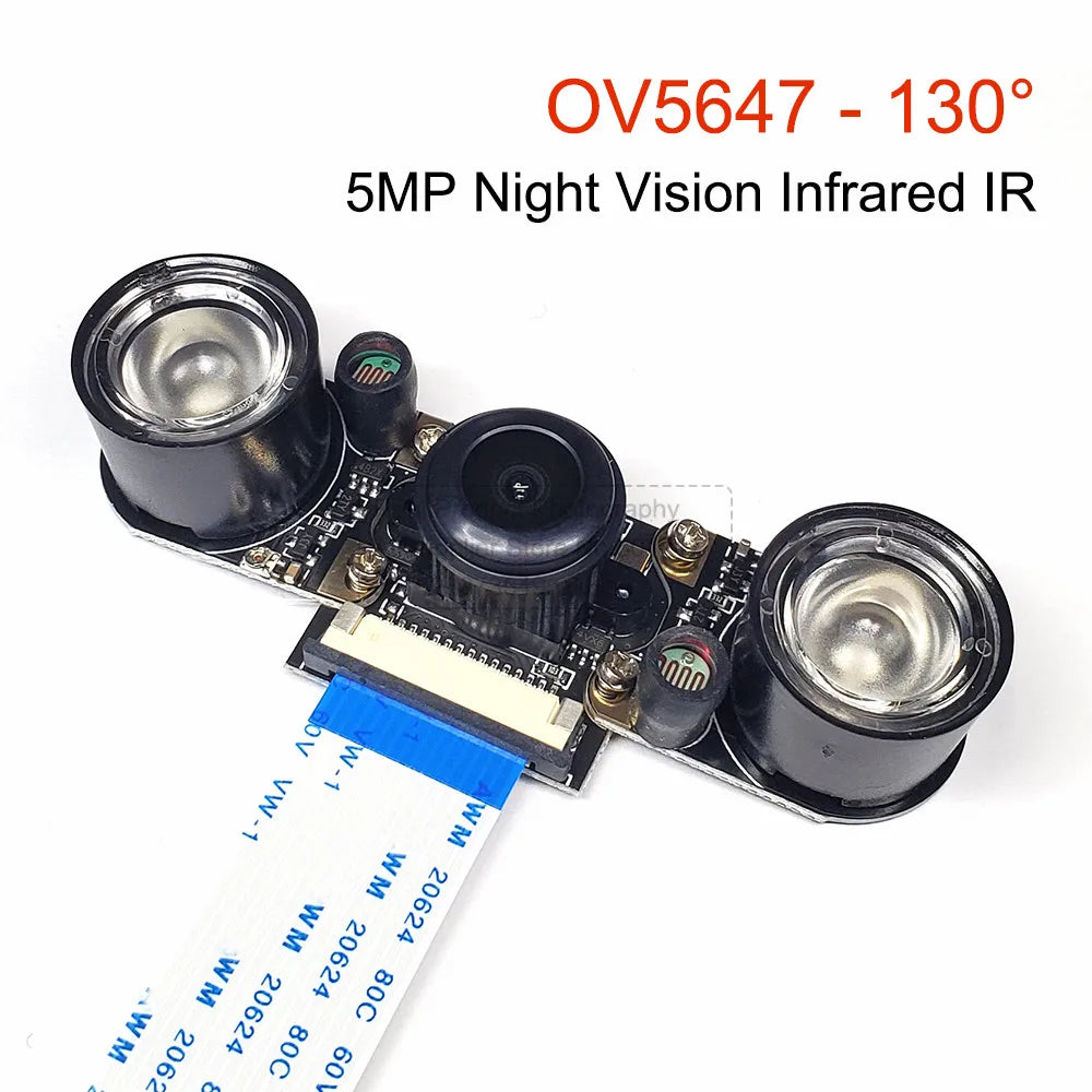 OV5647 Camera Module for Raspberry Pi 3B 4B 3B+ Adjustable Focus 120 130 200 160 Degree 3.6MM HD 5 Million Pixel Night Vision