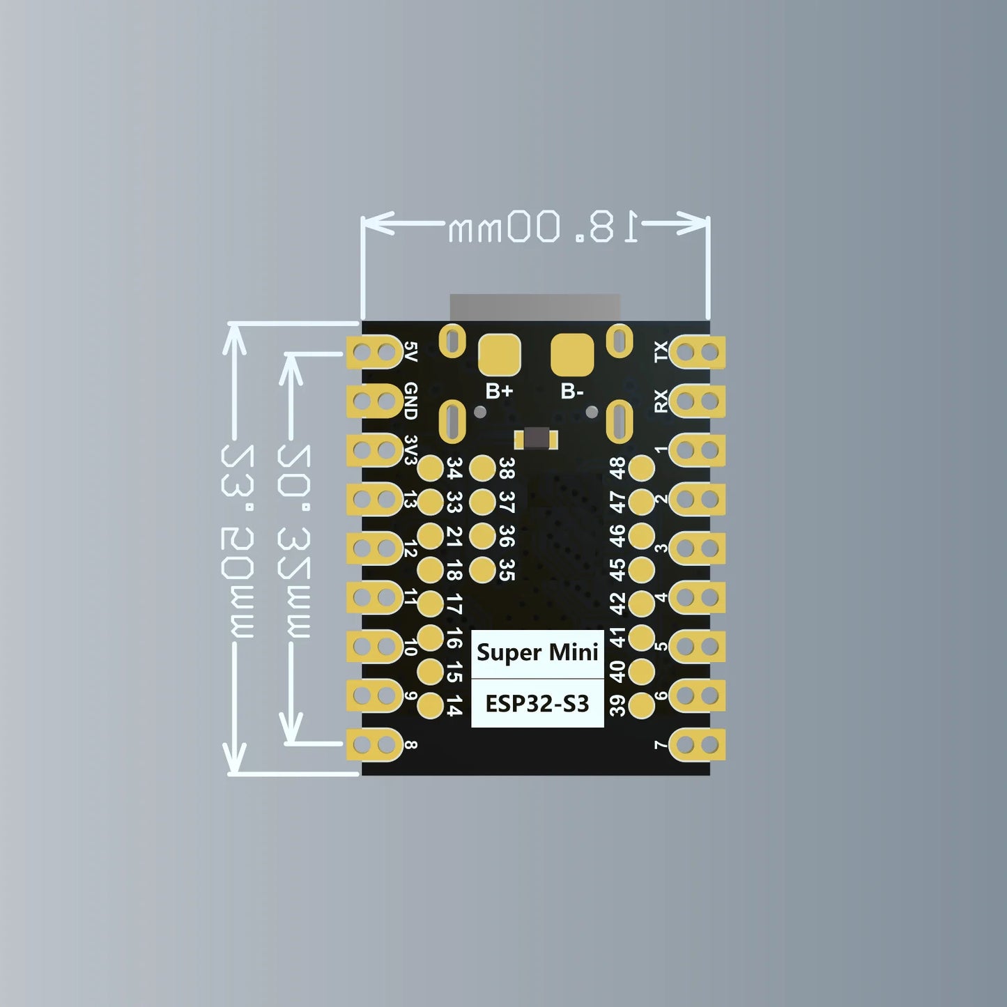 ESP32-S3 Super Mini Development Board ESP32 S3 SuperMini WiFi Bluetooth IOT Board based ESP32 MicroPython Arduino Compatible