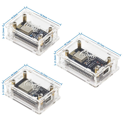 NodeMcu Lua 2102 340G ESP-32 iot Development Board Transparent acrylic protective shell