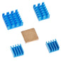 5pcs/set For Raspberry Pi Heatsink Kit Copper Aluminum Heatsink Cooling Cooler For Raspberry Pi 3 Pi 2 Pi 4 Model B+