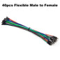 Dupont Cable Ribbon Jumper Wire Kit 10cm 20cm 30cm Male Female 24AWG Copper Line Set for DIY Arduino Breadboard PCB