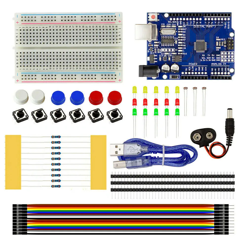 Starter Kit For UNO R3 Mini Breadboard LED Jumper Wire Button For Arduino Diy Kit School Education Lab Learning Suite