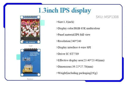  0.96/1.14/1.28/1.3/1.54/1.69/1.9/2.0 inch IPS TFT LCD OLED Display Module for  ardunio raspberry pi  stm