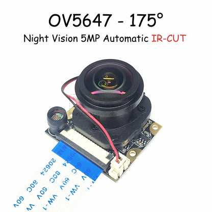 OV5647 Camera Module for Raspberry Pi 3B 4B 3B+ Adjustable Focus 120 130 200 160 Degree 3.6MM HD 5 Million Pixel Night Vision