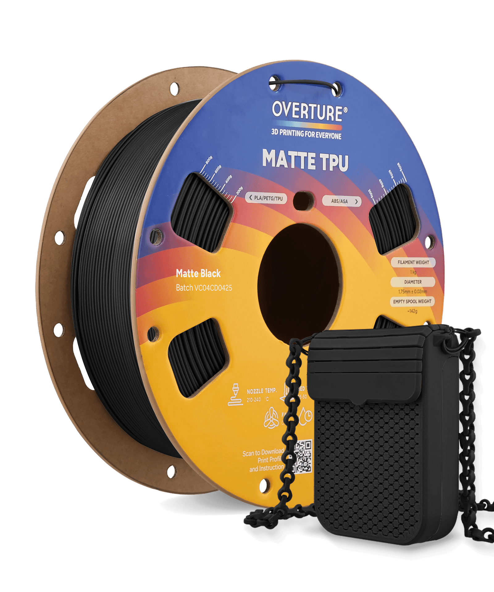 Studio Matte TPU 3D Printer Filament 1.75mm